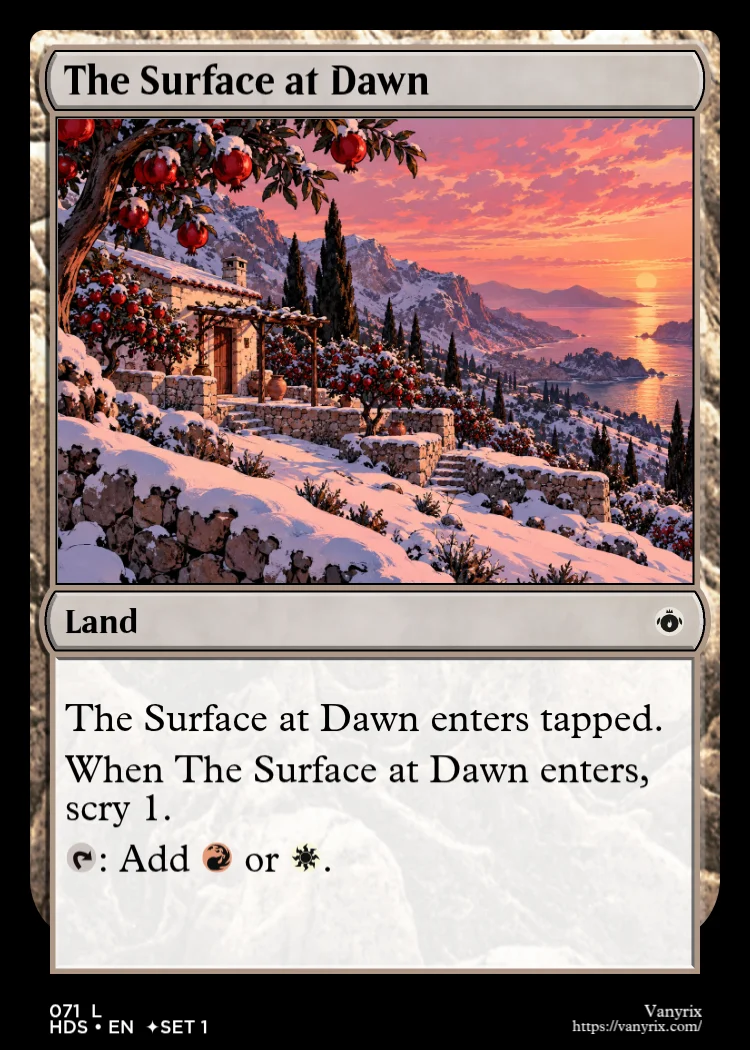 The Surface at Dawn