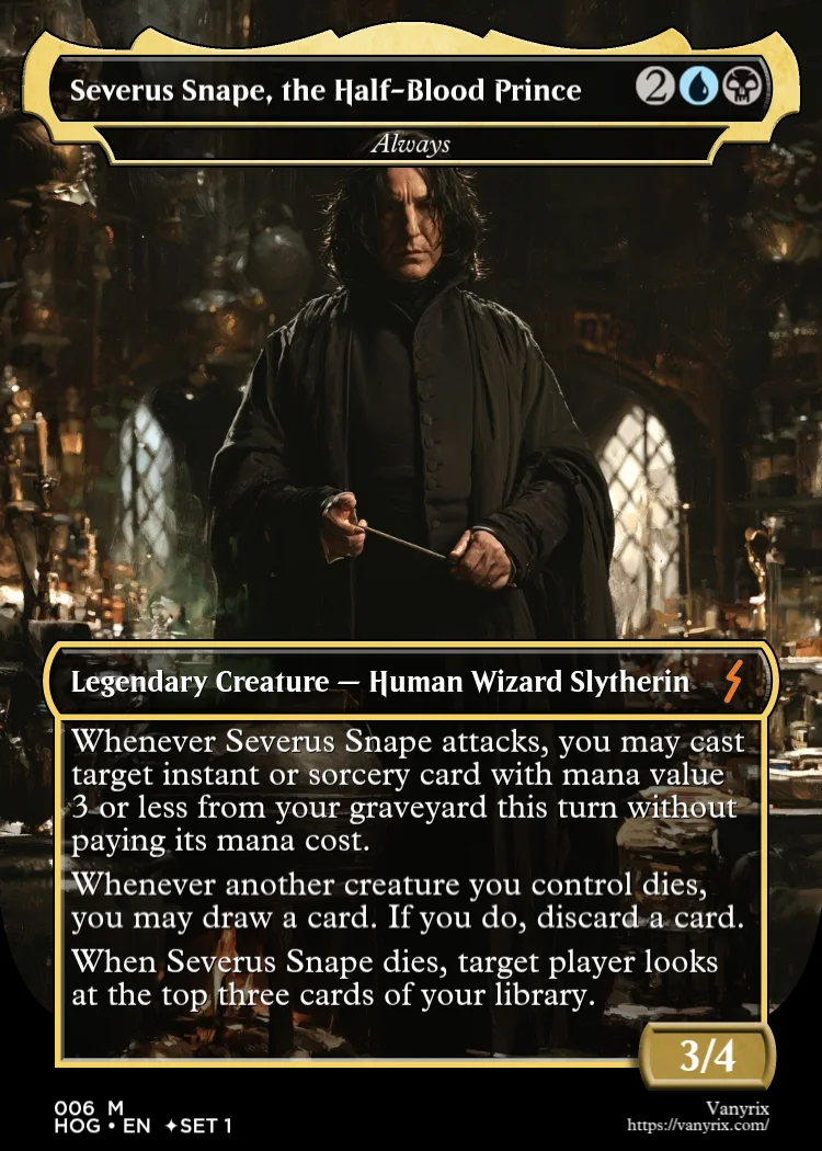 Severus Snape, the Half-Blood Prince