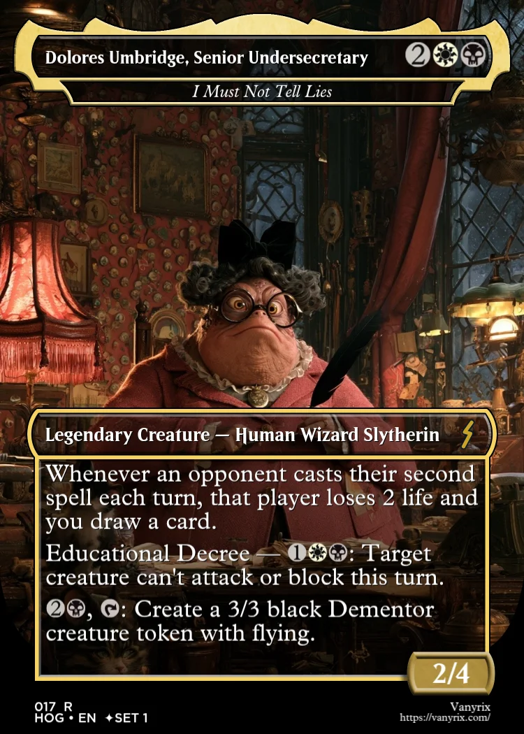 Dolores Umbridge, Senior Undersecretary