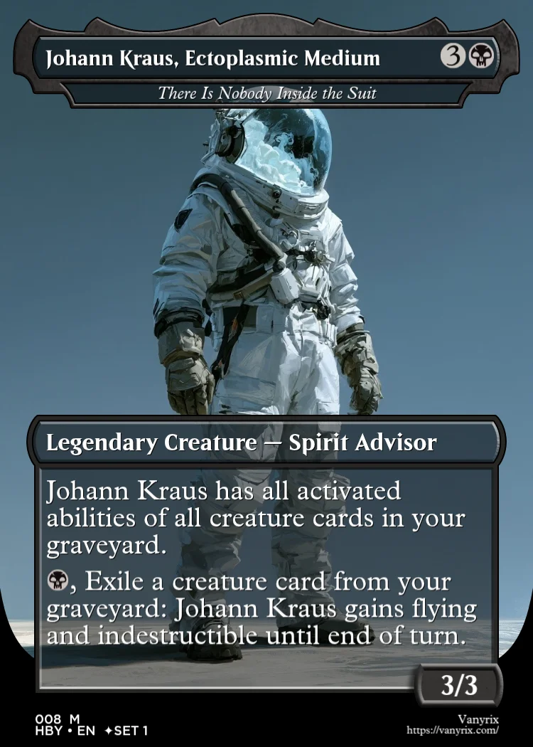 Johann Kraus, Ectoplasmic Medium