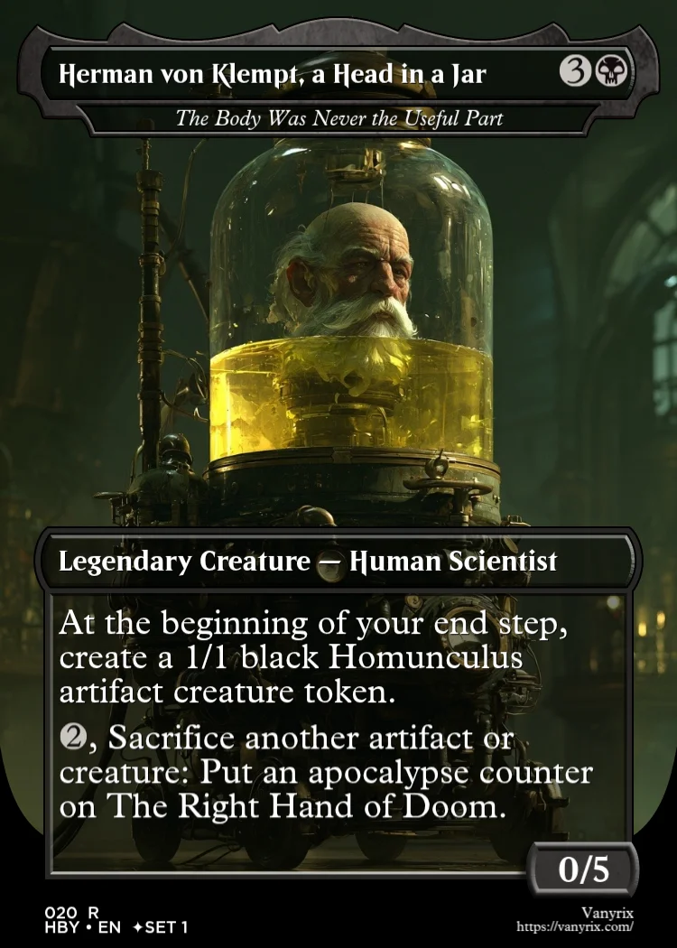 Herman von Klempt, a Head in a Jar
