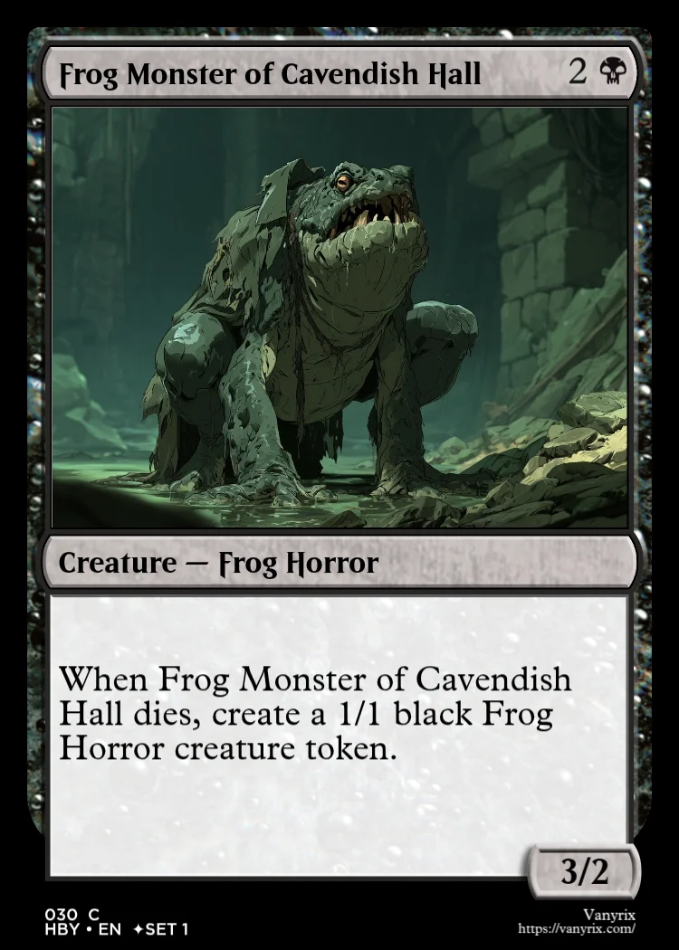 Frog Monster of Cavendish Hall