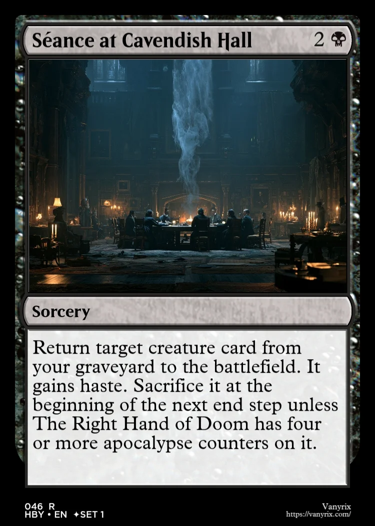 Séance at Cavendish Hall