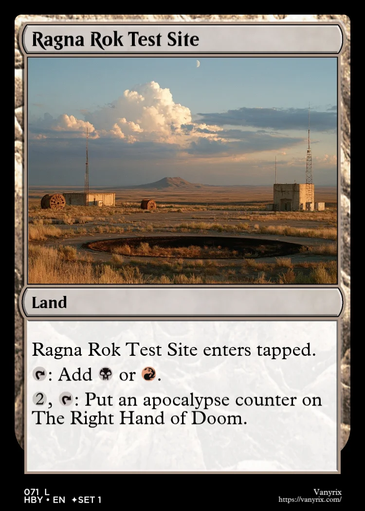 Ragna Rok Test Site