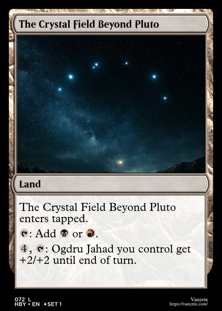 The Crystal Field Beyond Pluto