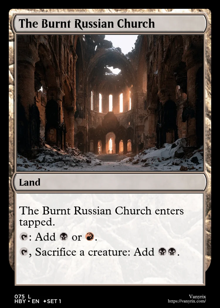 The Burnt Russian Church