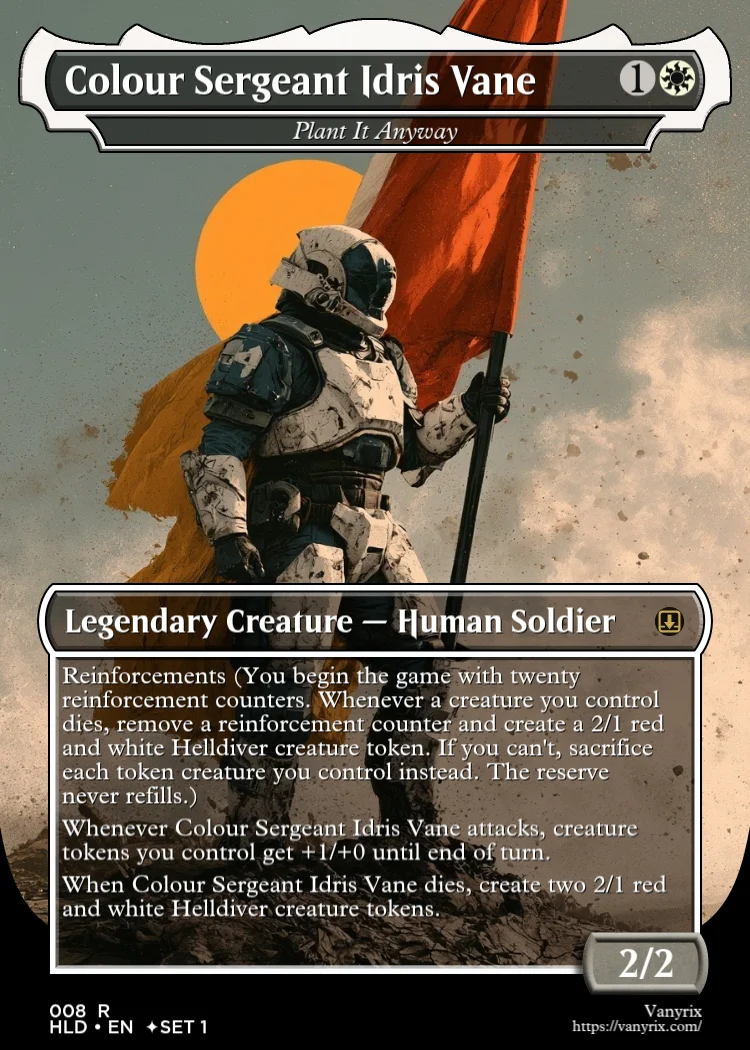 Colour Sergeant Idris Vane