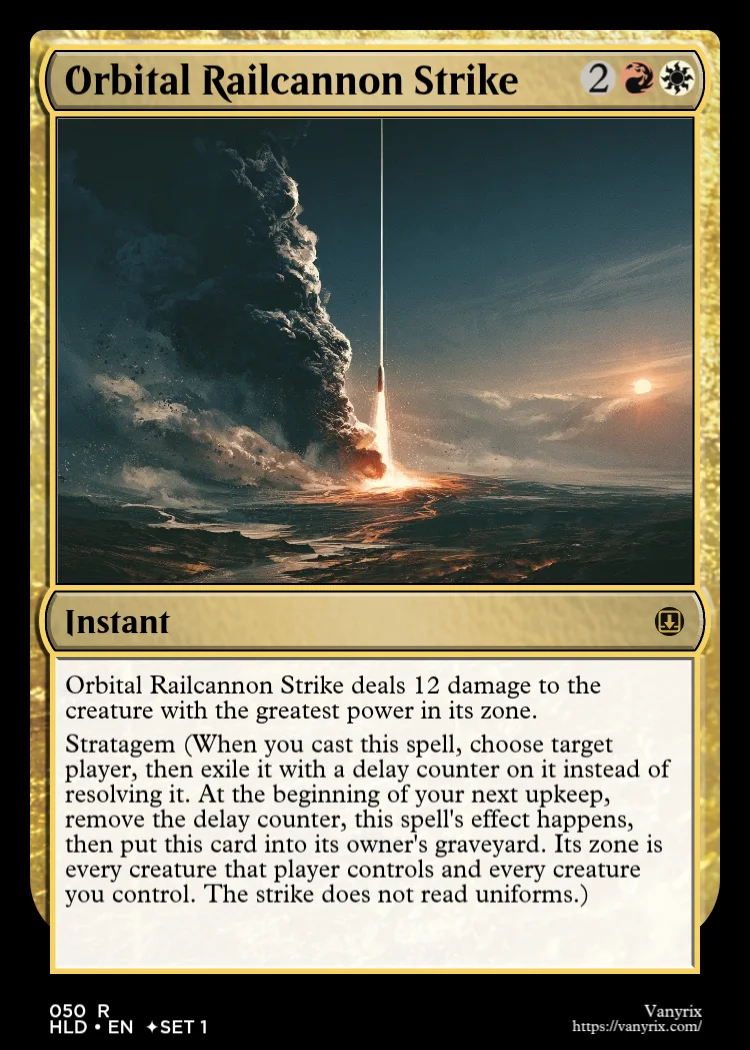 Orbital Railcannon Strike
