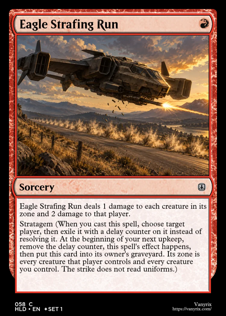 Eagle Strafing Run