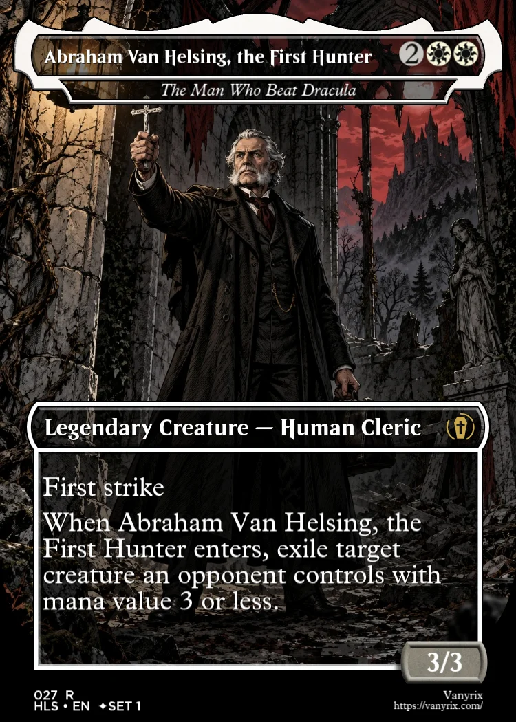 Abraham Van Helsing, the First Hunter