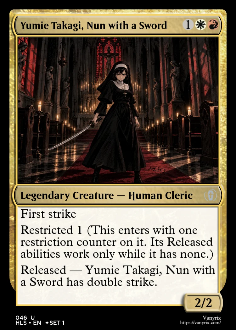 Yumie Takagi, Nun with a Sword