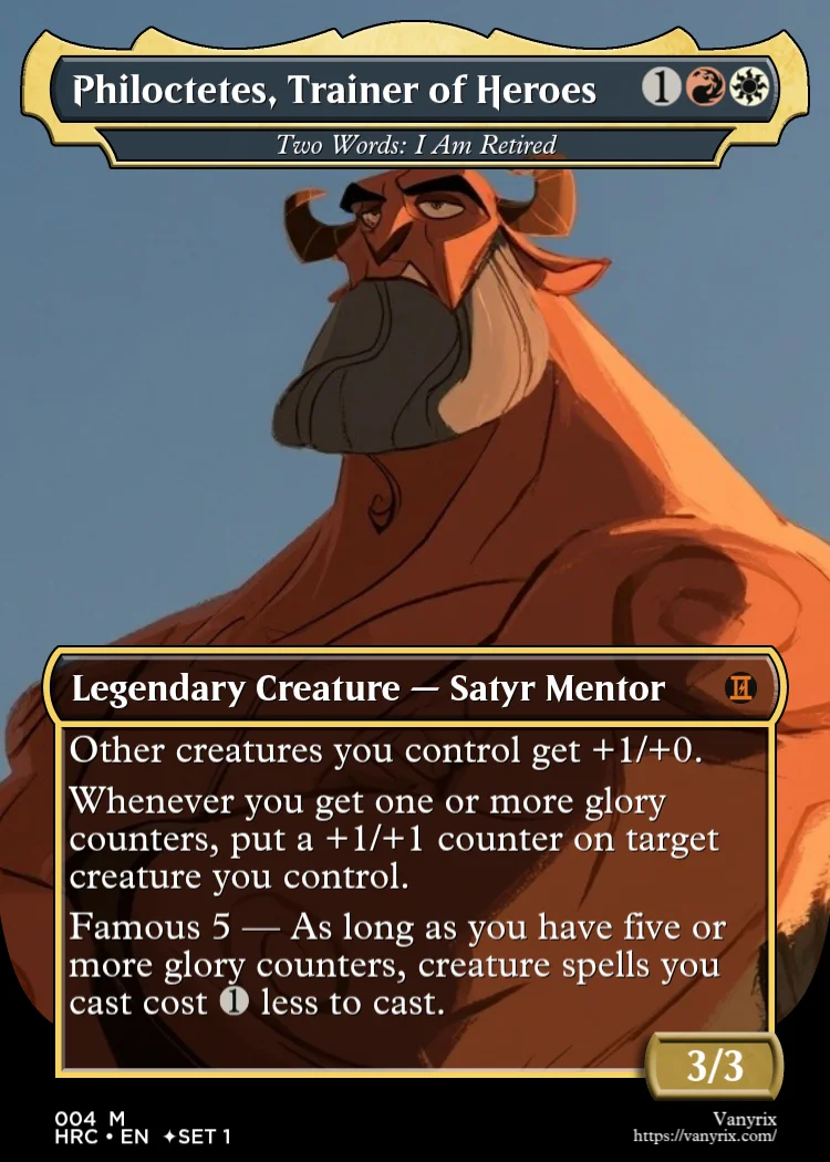 Philoctetes, Trainer of Heroes