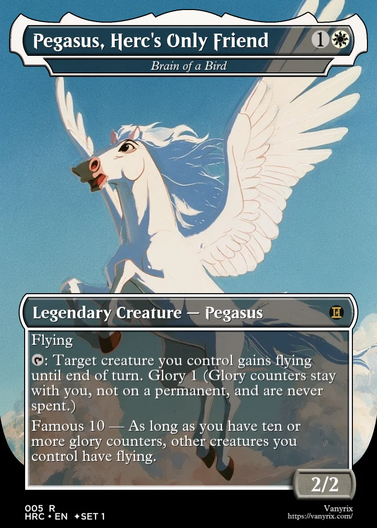 Pegasus, Herc's Only Friend