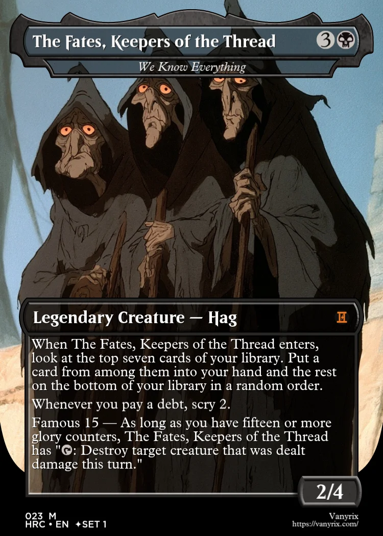 The Fates, Keepers of the Thread