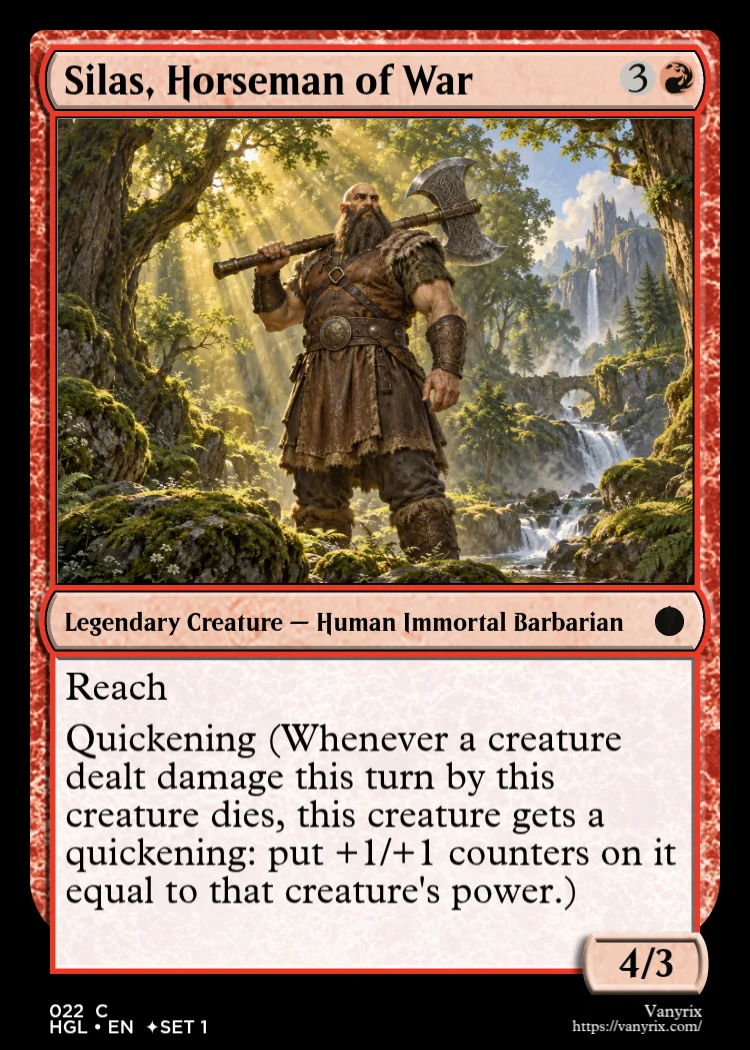 Silas, Horseman of War