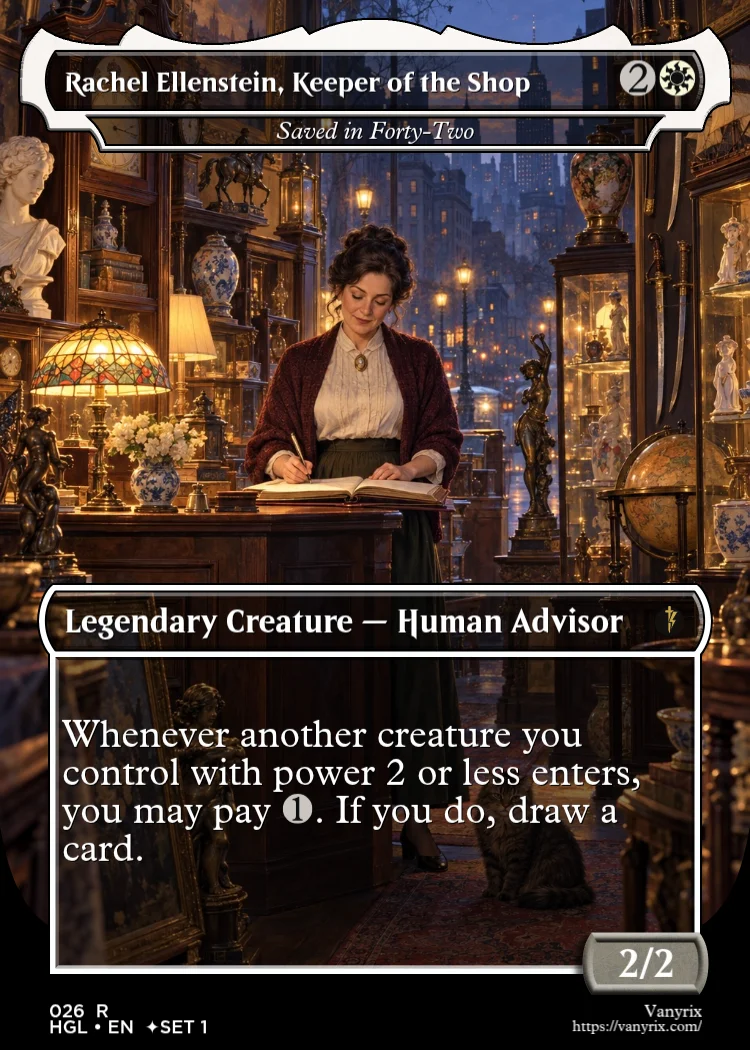 Rachel Ellenstein, Keeper of the Shop