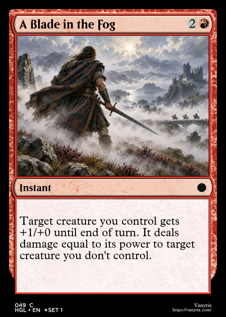 A Blade in the Fog