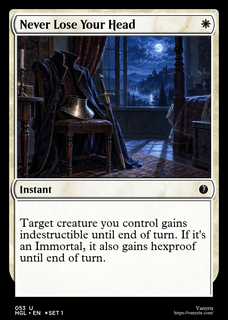 Never Lose Your Head