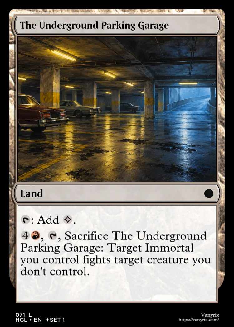 The Underground Parking Garage