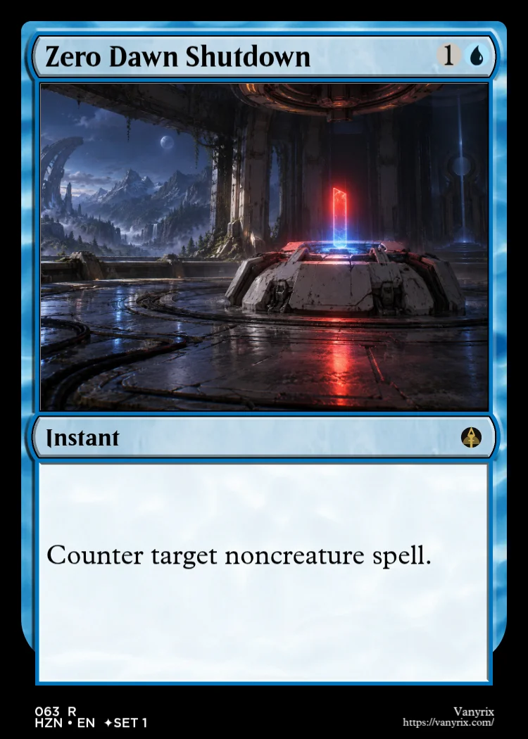 Zero Dawn Shutdown