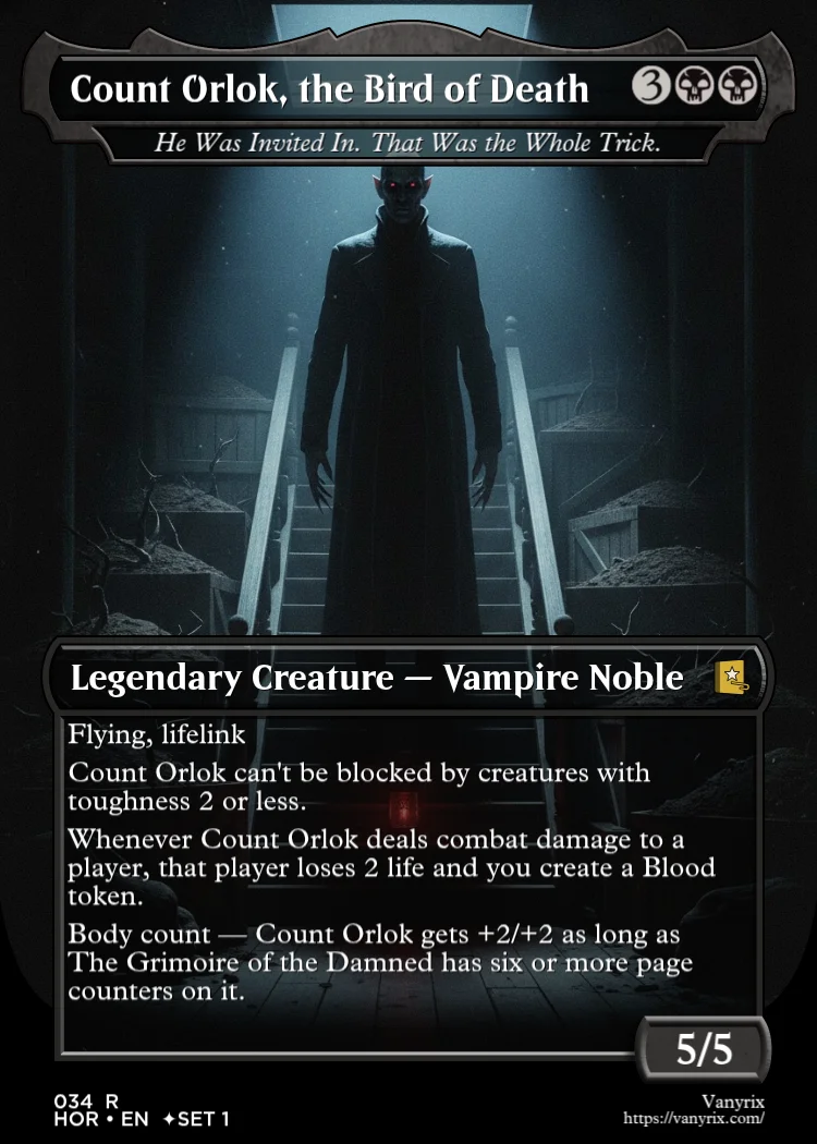 Count Orlok, the Bird of Death