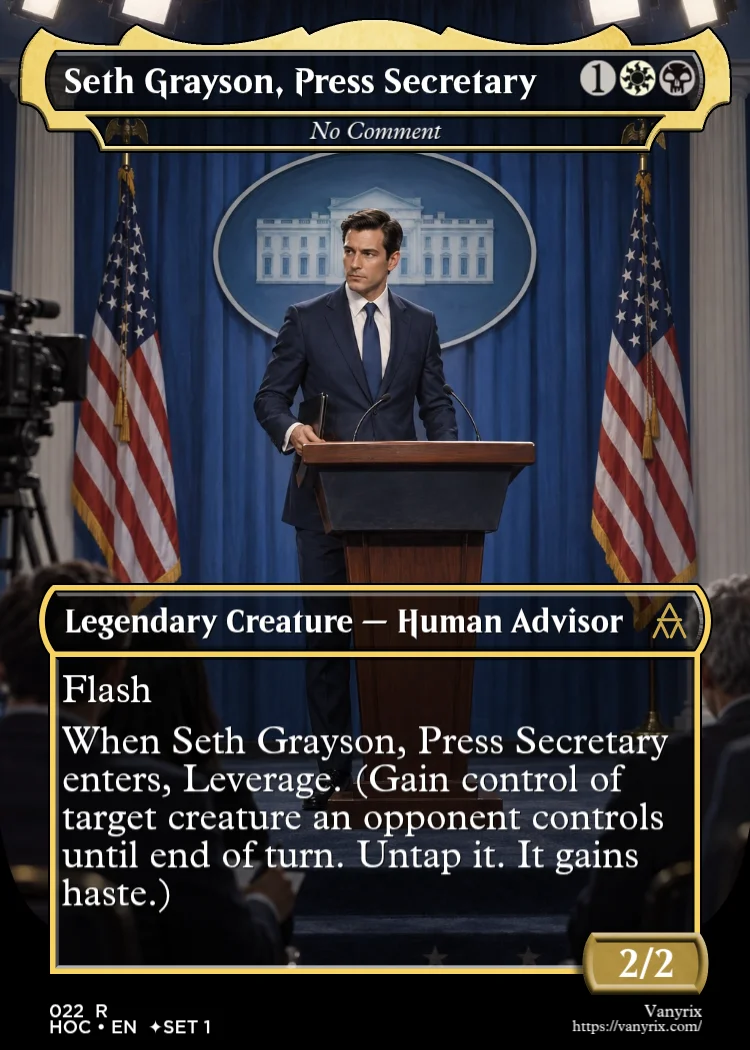 Seth Grayson, Press Secretary