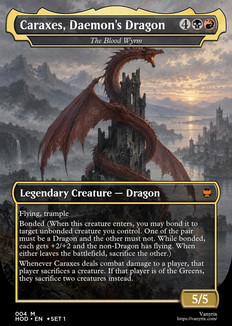 Caraxes, Daemon's Dragon