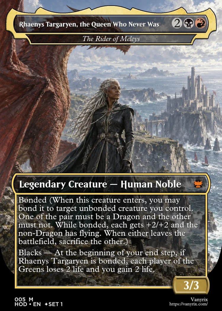 Rhaenys Targaryen, the Queen Who Never Was
