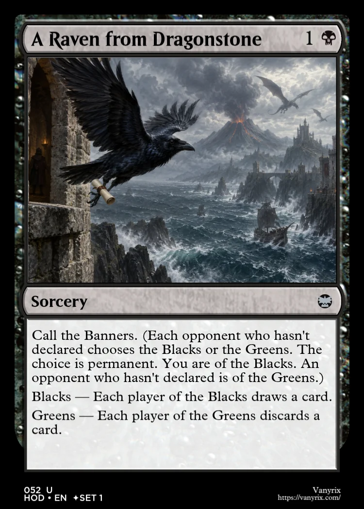 A Raven from Dragonstone