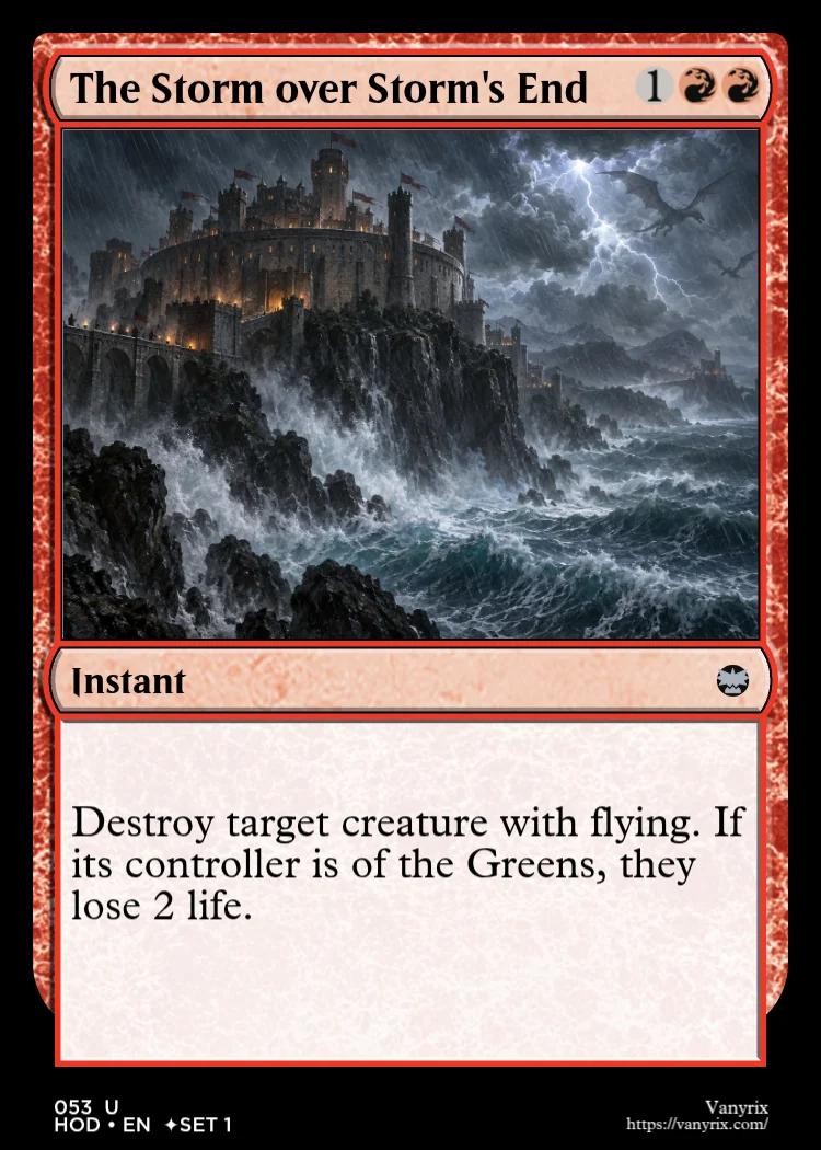 The Storm over Storm's End
