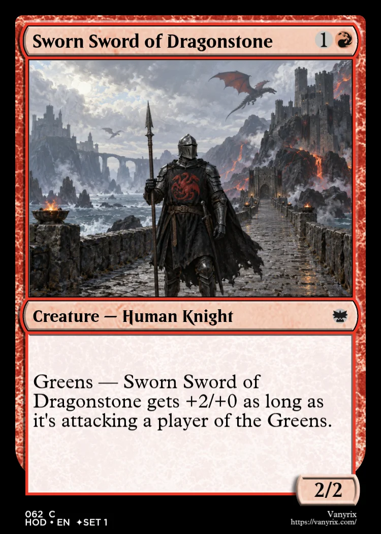 Sworn Sword of Dragonstone