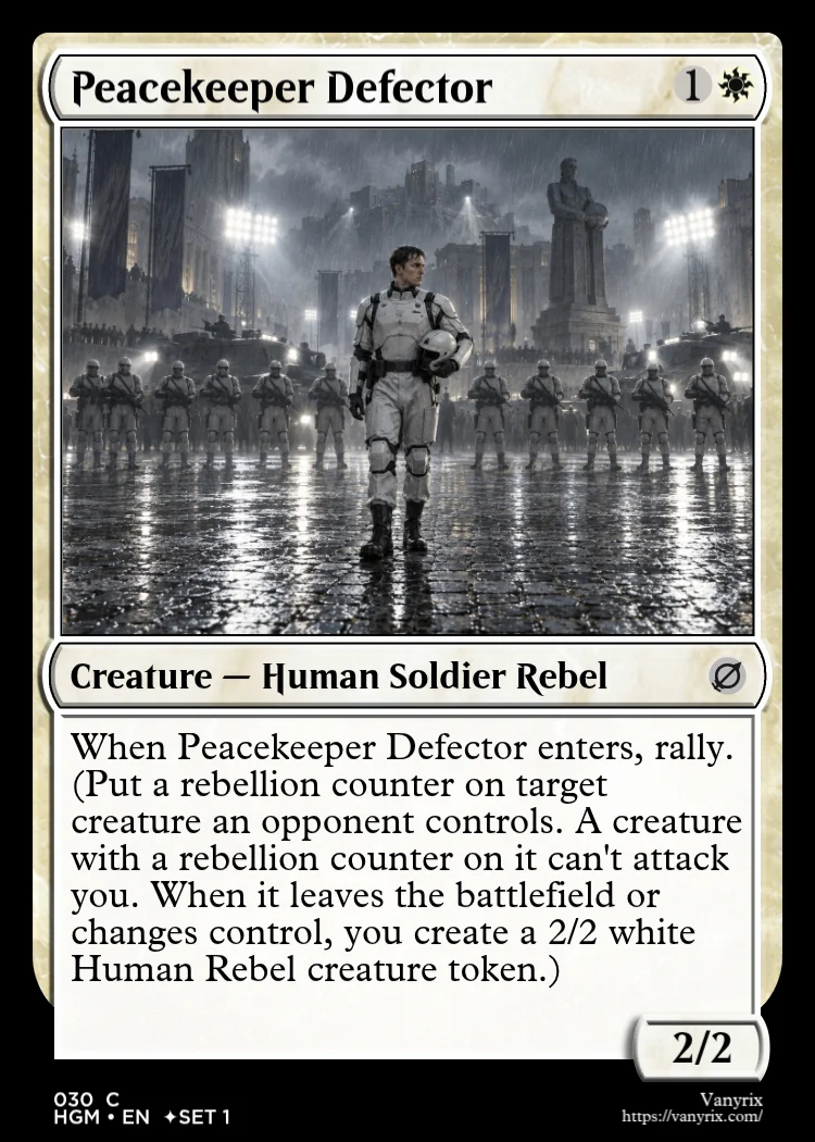 Peacekeeper Defector
