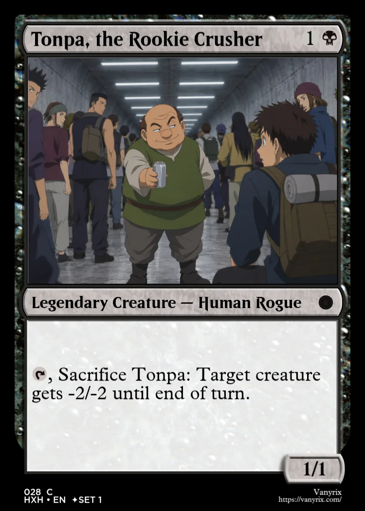 Tonpa, the Rookie Crusher