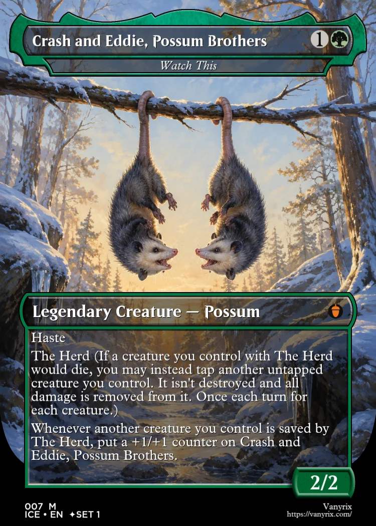 Crash and Eddie, Possum Brothers