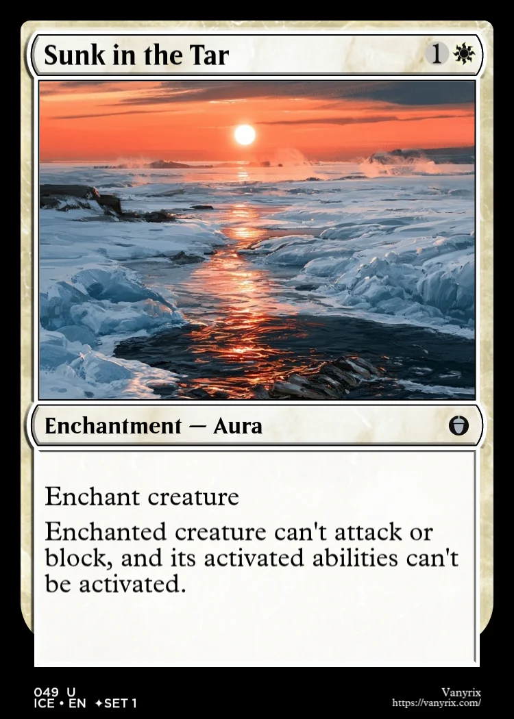 Sunk in the Tar