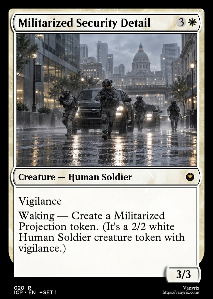 Militarized Security Detail