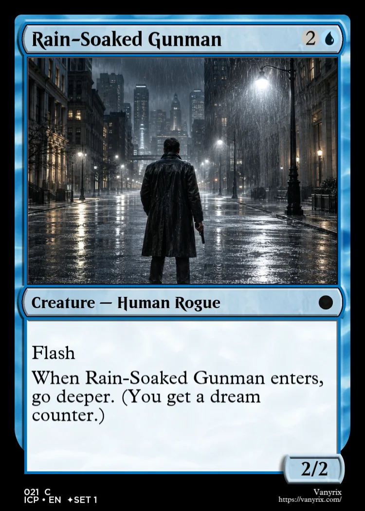 Rain-Soaked Gunman