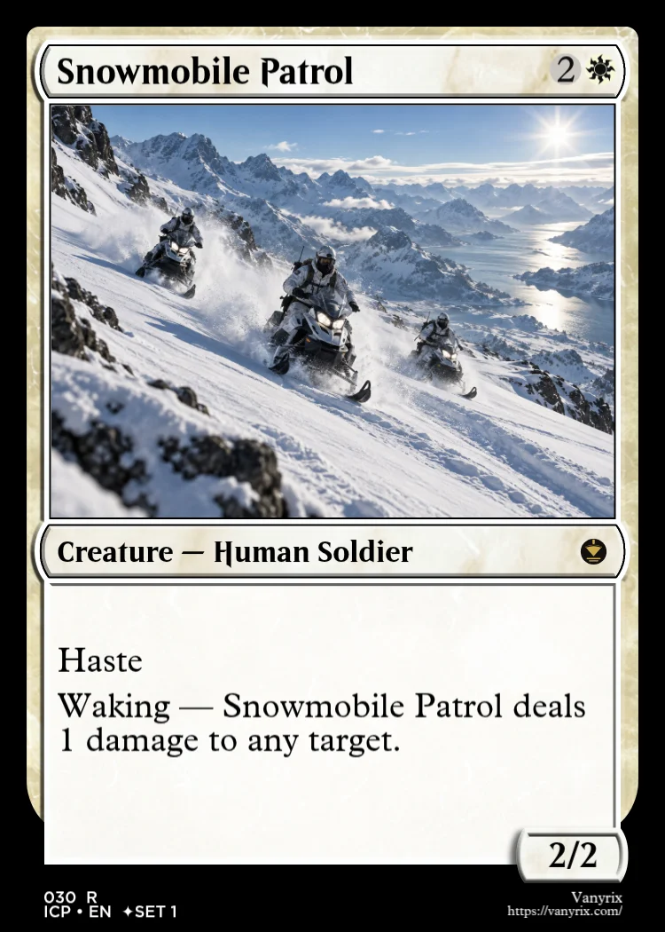 Snowmobile Patrol
