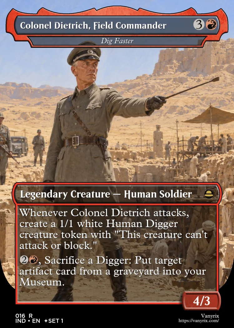 Colonel Dietrich, Field Commander