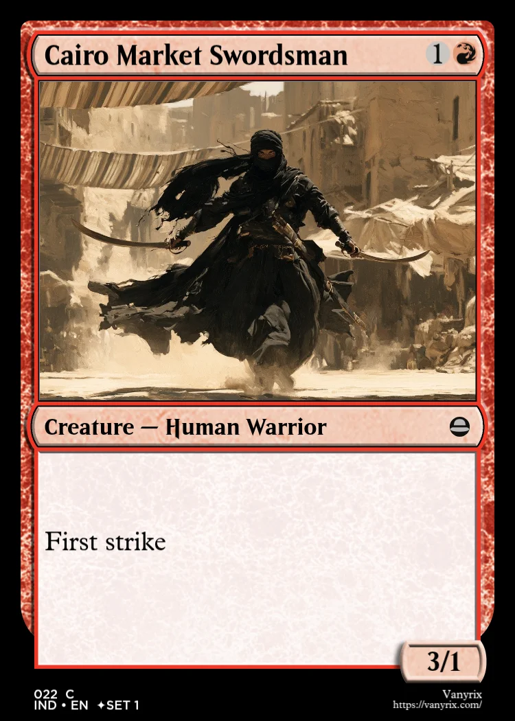 Cairo Market Swordsman
