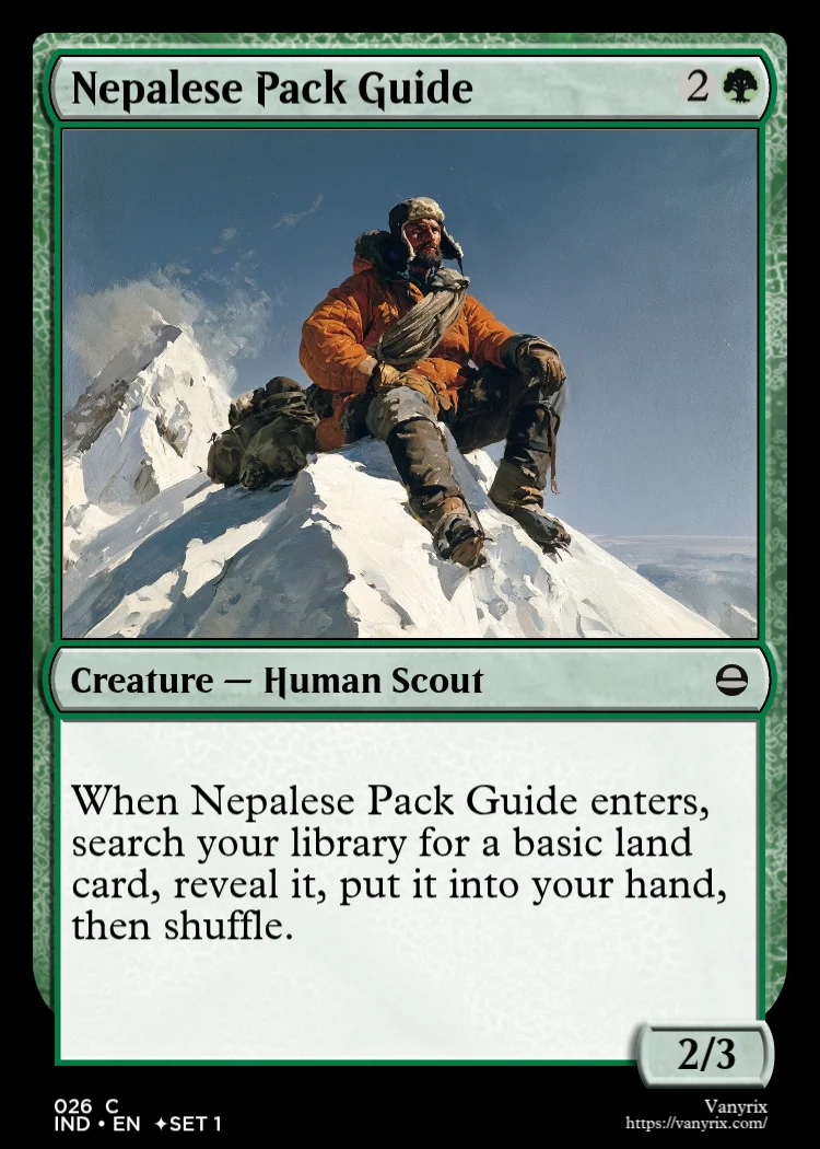 Nepalese Pack Guide