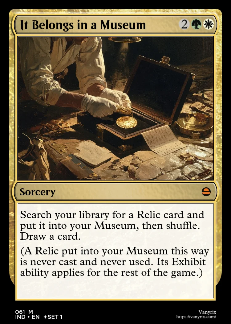 It Belongs in a Museum