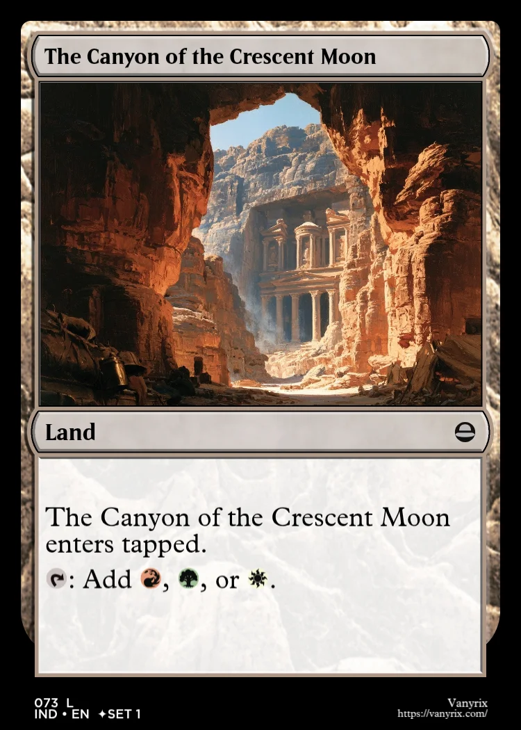 The Canyon of the Crescent Moon