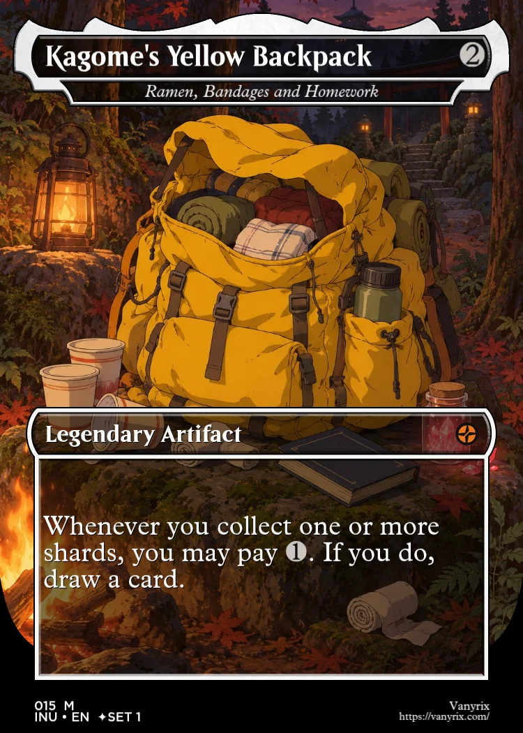 Kagome's Yellow Backpack