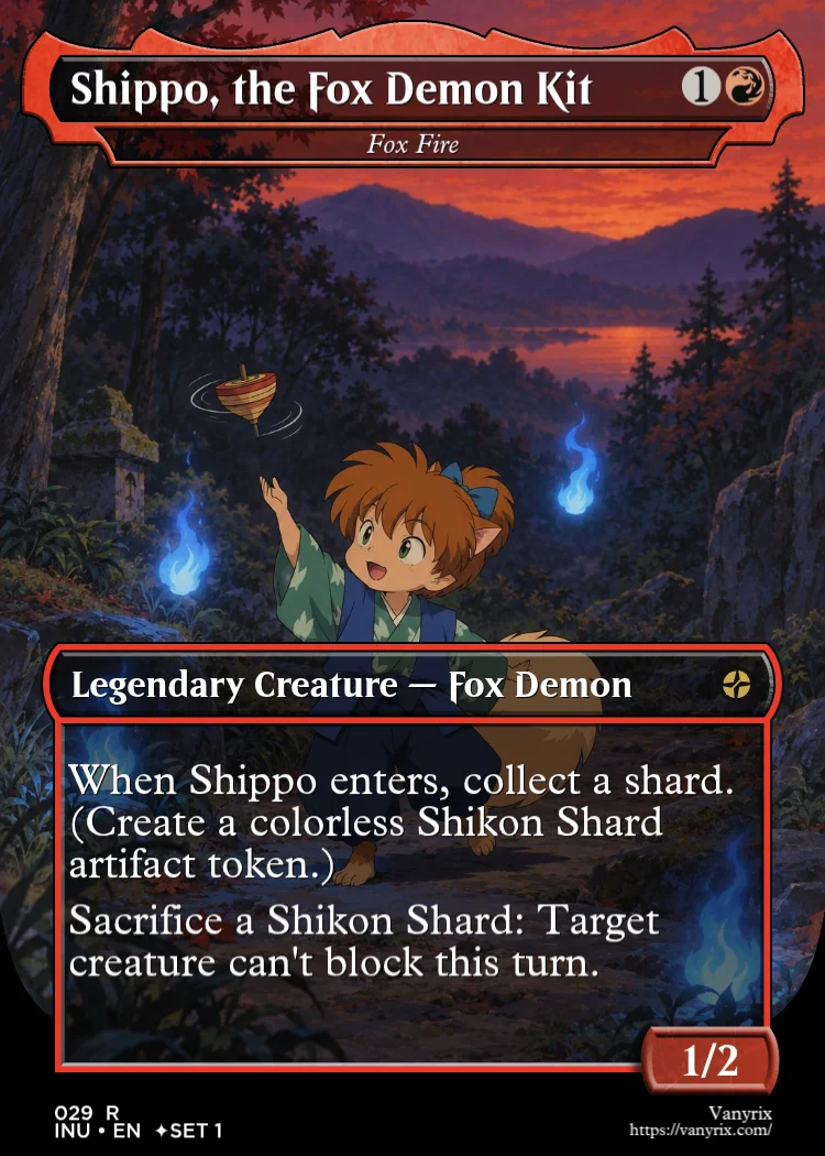 Shippo, the Fox Demon Kit