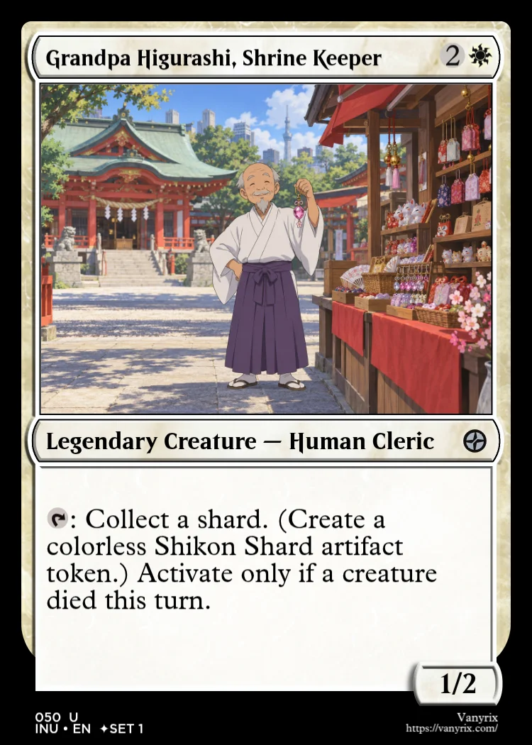 Grandpa Higurashi, Shrine Keeper
