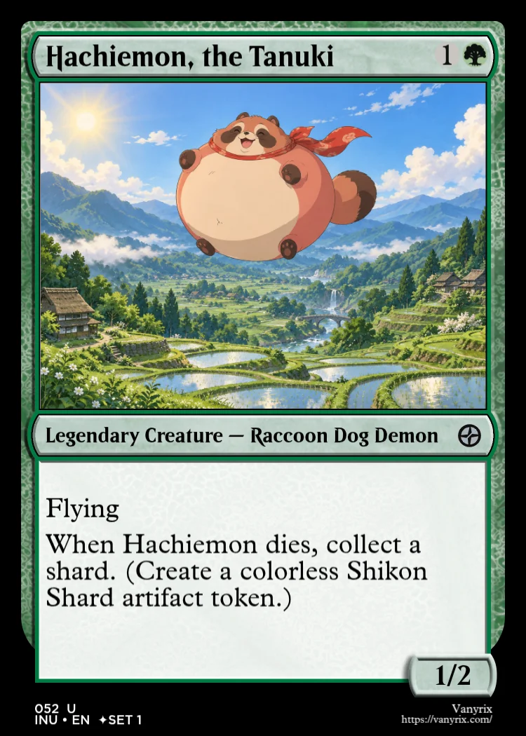 Hachiemon, the Tanuki