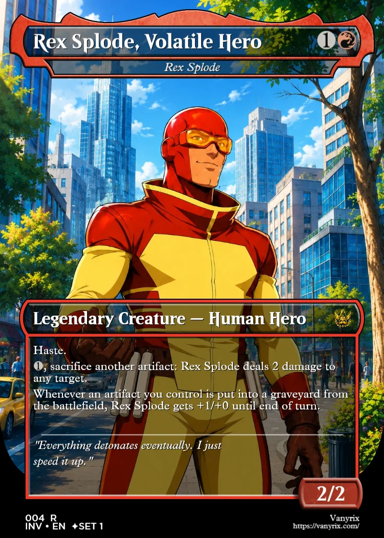 Rex Splode, Volatile Hero
