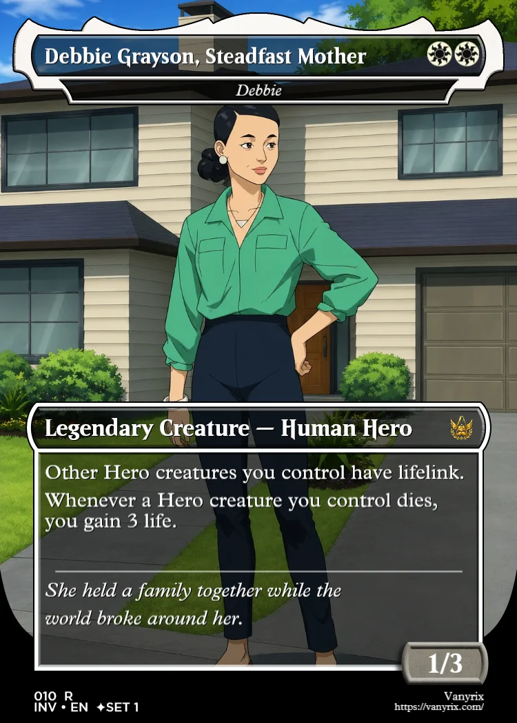 Debbie Grayson, Steadfast Mother