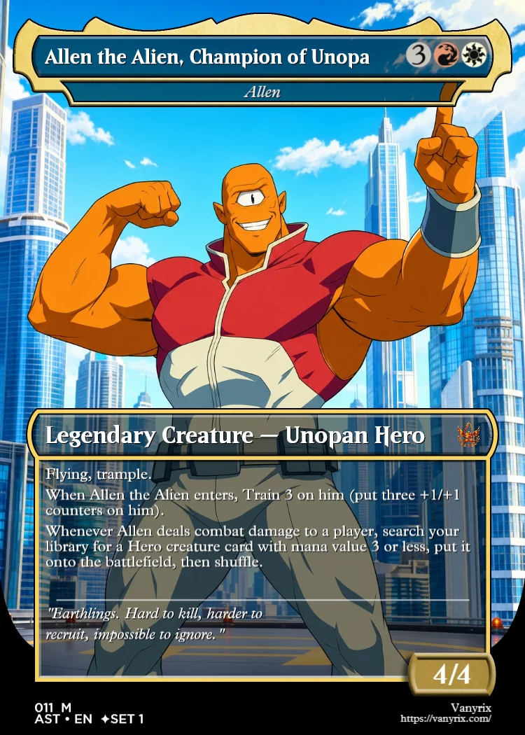 Allen the Alien, Champion of Unopa